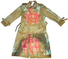 Load image into Gallery viewer, Big Apple Big Love Trench Coat (Size 40)
