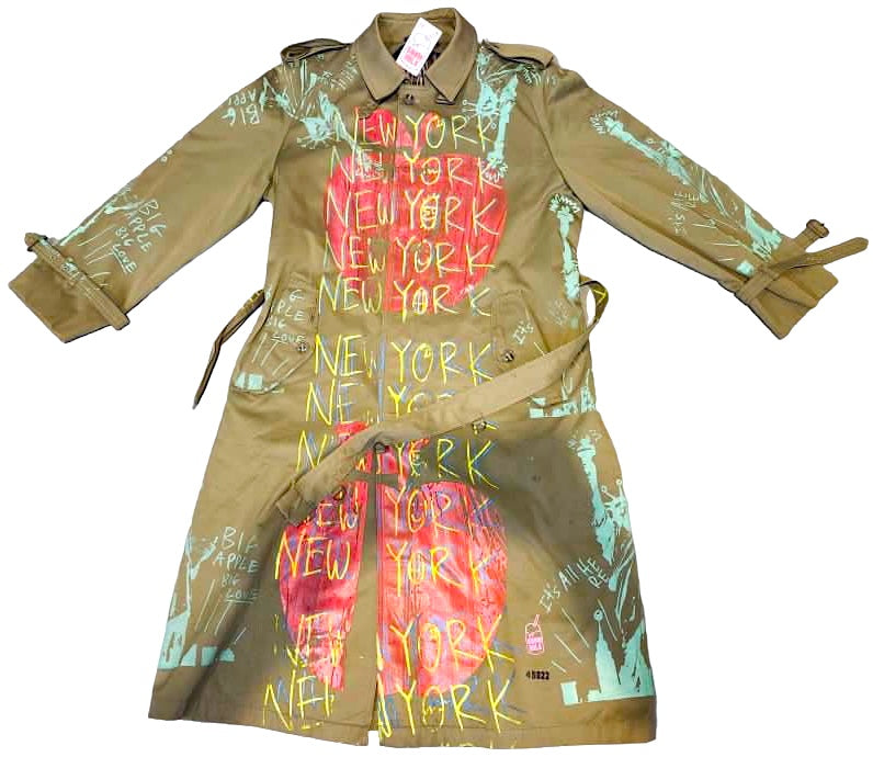 Big Apple Big Love Trench Coat (Size 40)