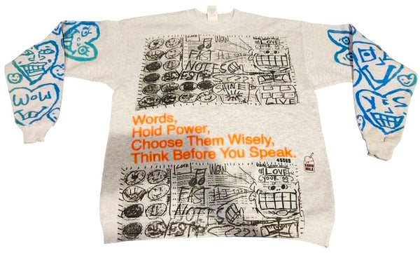 Words Hold Power Crewneck (Size Medium)