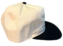 Load image into Gallery viewer, Snow Milk Embroidered 5 Panel Hat (Cream &amp; Black)
