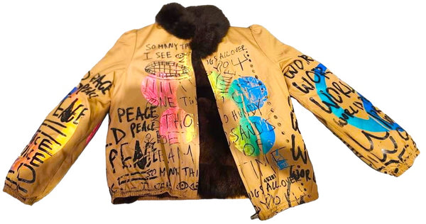 World Peace Real Fur Coat (Size Small)