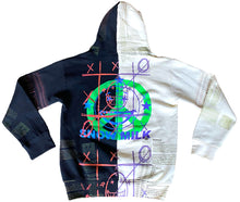 Load image into Gallery viewer, World Peace Split Color Hoodie (Size Small)
