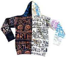 Load image into Gallery viewer, Earth Blessings X World Peace Split Color Hoodie (Size Medium)
