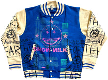 Load image into Gallery viewer, Snow Milk Kindness Varsity Jacket (Size Large)
