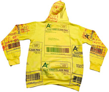 Load image into Gallery viewer, Positive Shipping Label Hoodie (Size Large)
