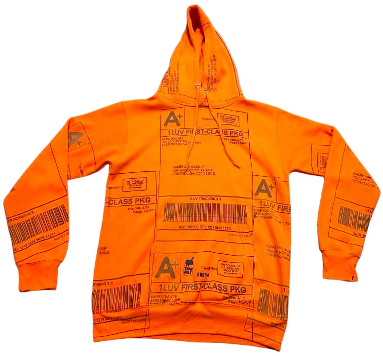 Positive Shipping Label Hoodie (Size Medium)