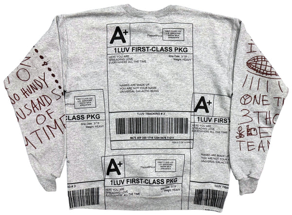 Positive Shipping Label Crewneck (Size Medium)