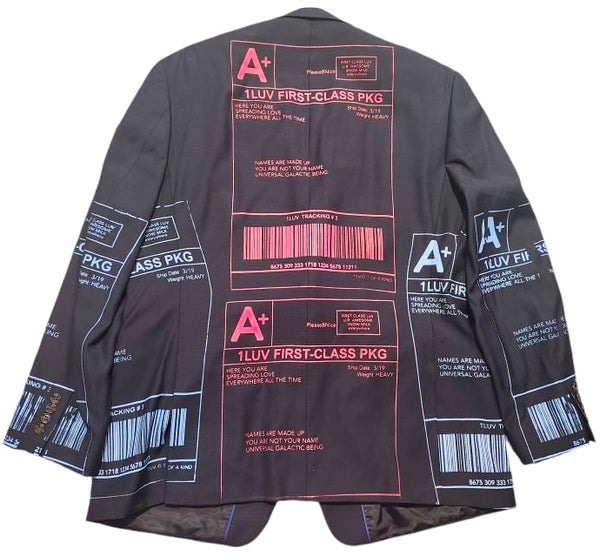 Positive Shipping Label Blazer (Size 46R)