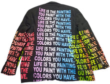 Load image into Gallery viewer, Life Is The Painting You Paint Blazer (Size 40S)
