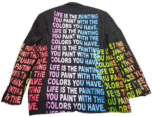 Life Is The Painting You Paint Blazer (Size 40S)