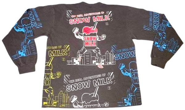 Snow Milk Comic Book 6.5oz Long Sleeve (Size Large)