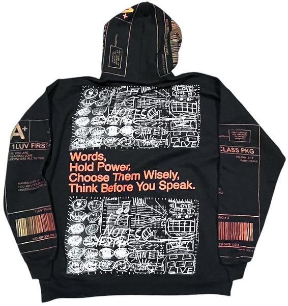 Words Hold Power Hoodie (Size XL)