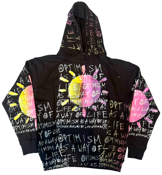 Optimism As A Way Of Life Hoodie (Size Large)