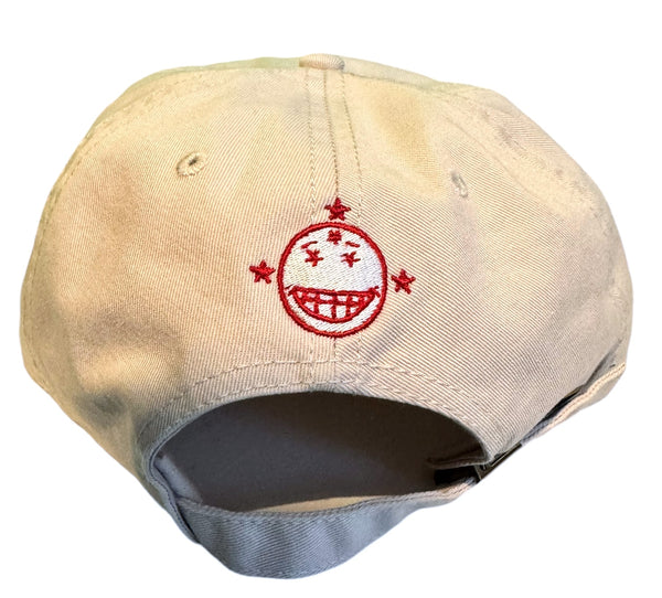 Snow Milk Embroidered 5 Panel Hat (Cream)