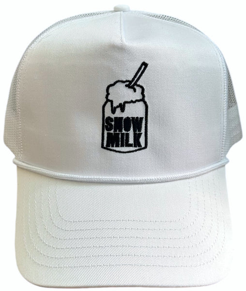 Snow Milk Five-Panel Trucker Hat