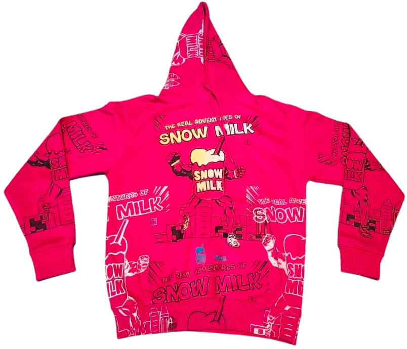 Snow Milk Comic Book Hoodie (Size Medium)