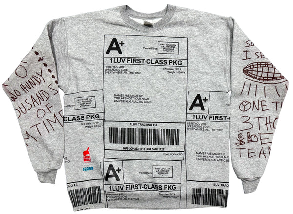 Positive Shipping Label Crewneck (Size Medium)