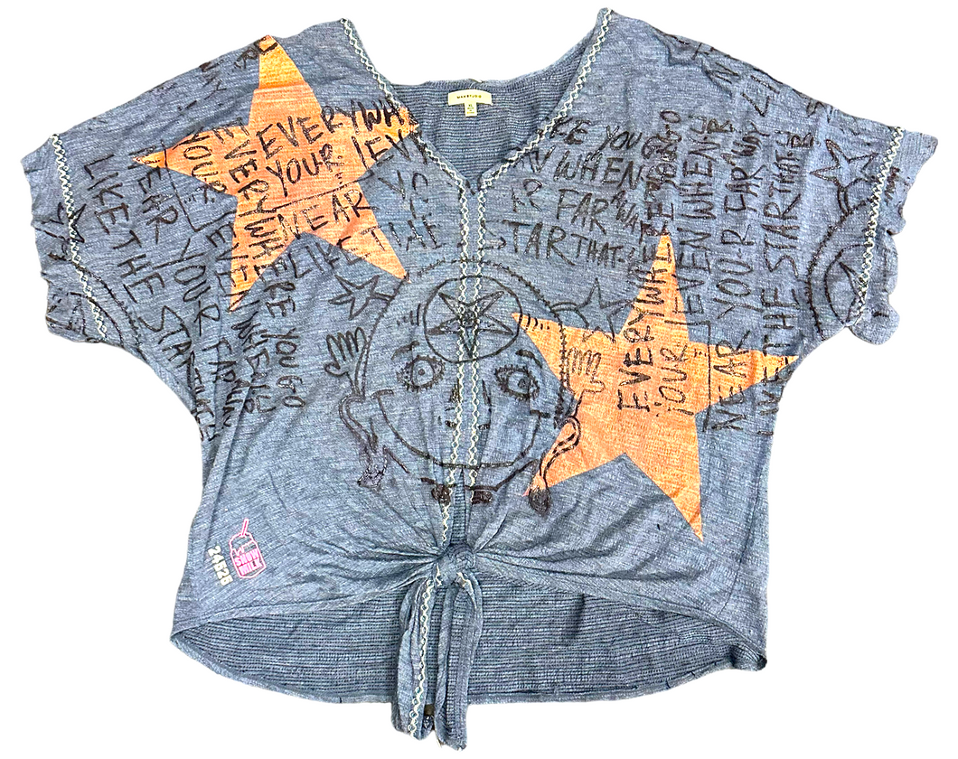 Star That You Are Crop Top (Size XL )