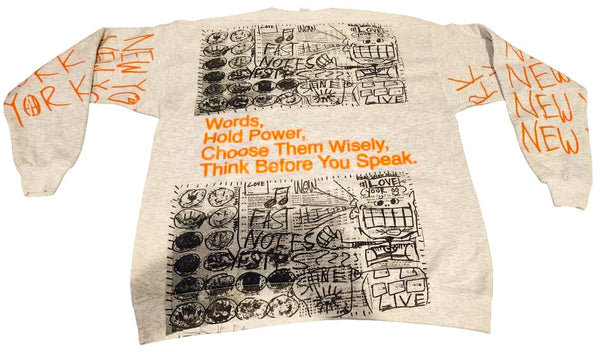 Words Hold Power Crewneck (Size Large)