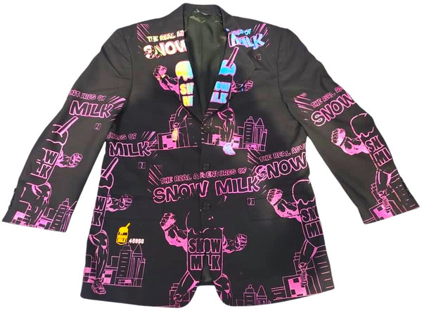 Snow Milk Comic Book Blazer (Size 42R)