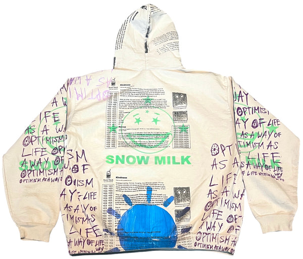 Snow Milk Kindness 14.oz Hoodie (Size 2XL)