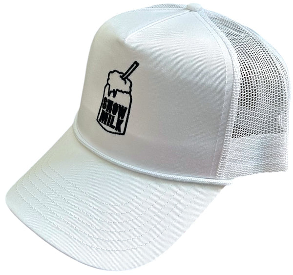 Snow Milk Five-Panel Trucker Hat