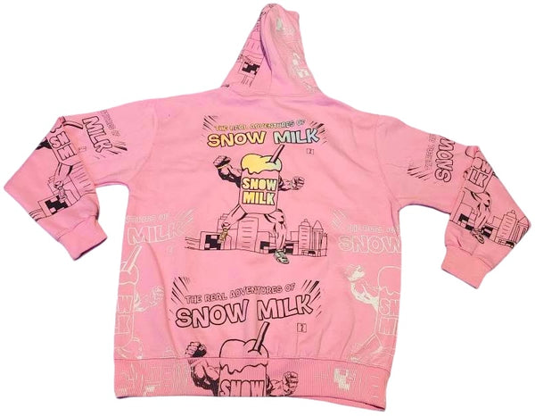 Snow Milk Comic Book Hoodie (Size Large)