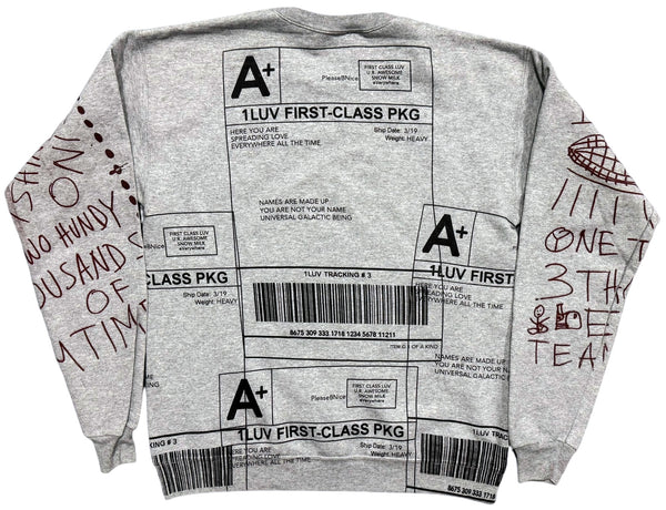 Positive Shipping Label Crewneck (Size Small)