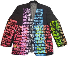 Load image into Gallery viewer, Life Is The Painting You Paint Blazer (Size 40S)
