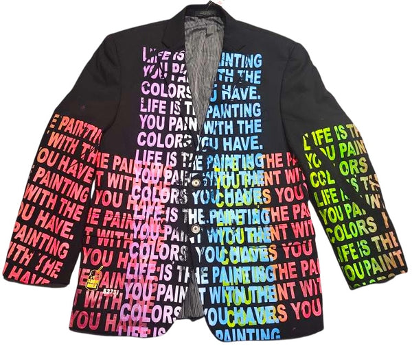 Life Is The Painting You Paint Blazer (Size 40S)