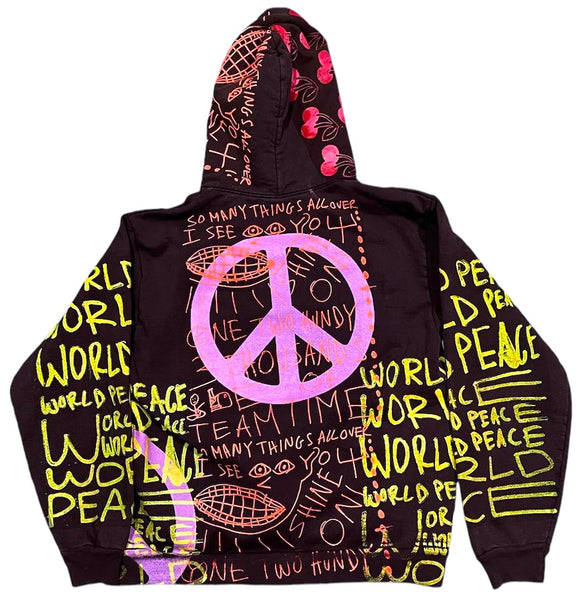 World Peace 14oz Hoodie (Size Medium)