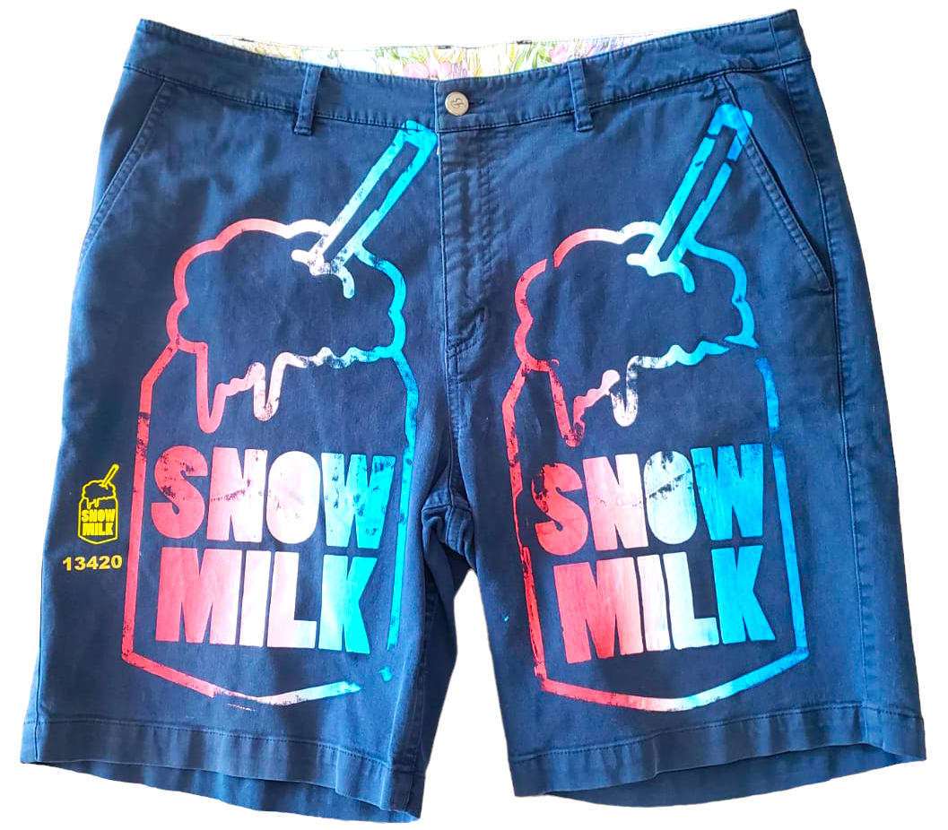 Snow Milk Classic Logo Shorts (Size 38)