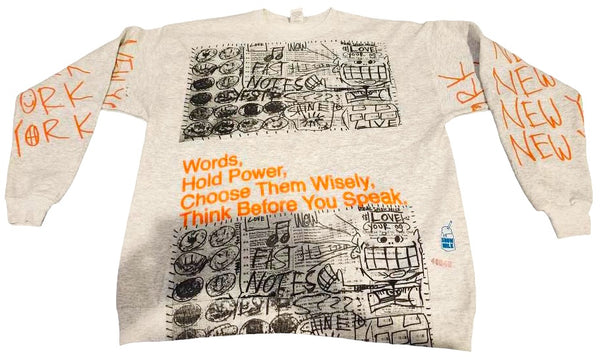 Words Hold Power Crewneck (Size Large)