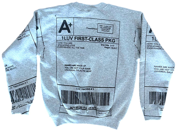 Positive Shipping Label Crewneck (Size Youth Small)