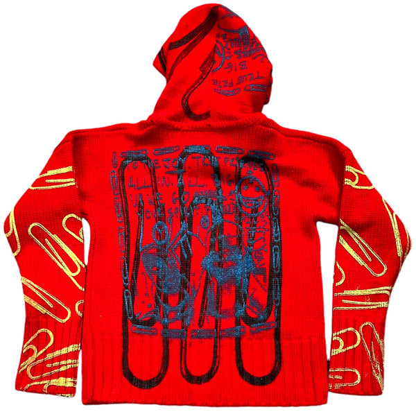 Lucha Paperclips Sweater Hoodie (Size Medium)