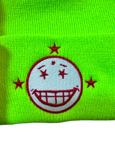 Load image into Gallery viewer, Snow Milk Embroidered Beanie (Florescent Green)
