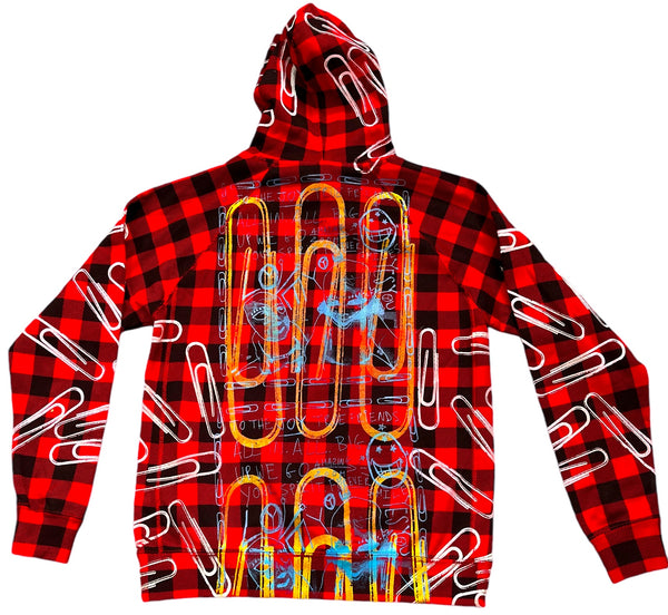 Lucha Paperclips Hoodie (Size Medium)