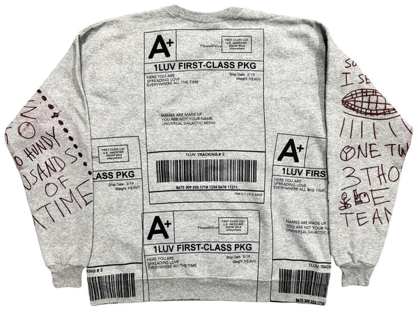 Positive Shipping Label Crewneck (Size Large)