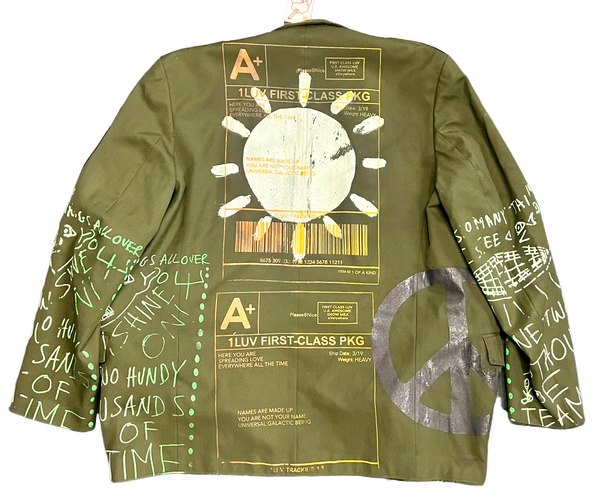 Positive Shipping Label Army Jacket (Size XL)