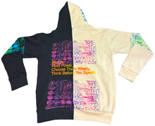 Load image into Gallery viewer, Words Hold Power Split Color Hoodie (Size M)
