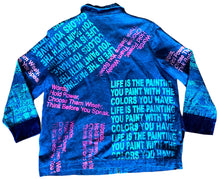 Load image into Gallery viewer, Life Is The Painting You Paint Denim Jacket (Large)
