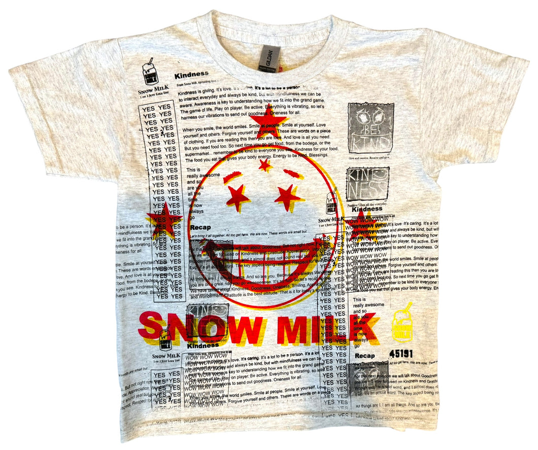 Snow Milk Kindness Kids Tee (Size Youth XS)