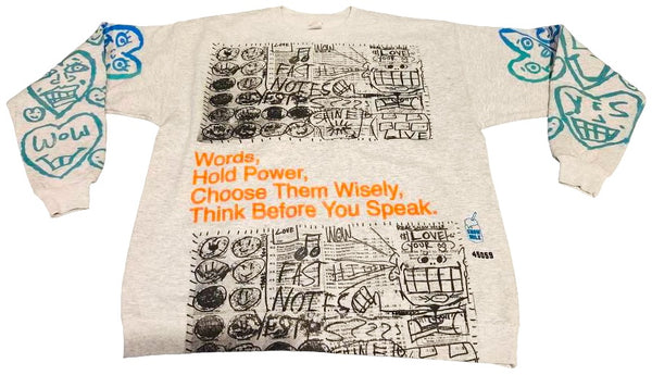 Words Hold Power Crewneck (Size Large)