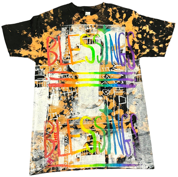 Fire Hydrant Blessings Bleached Tee (Size Small)