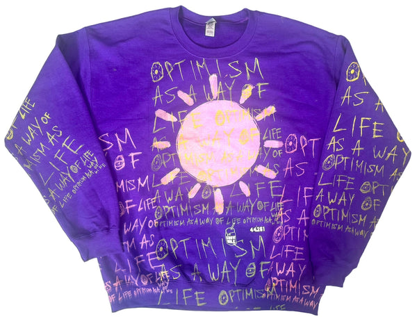 Optimism As A Way Of Life Crewneck (Size Large)