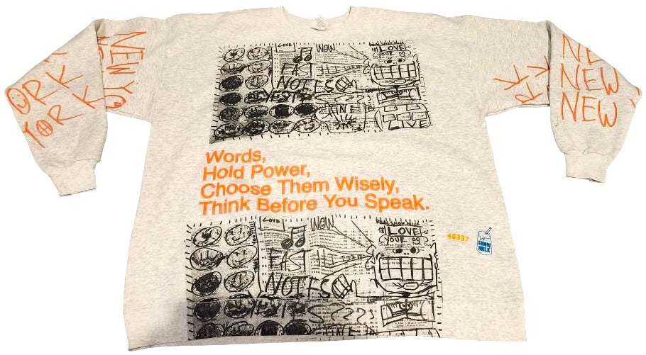 Words Hold Power Crewneck (Size XL)