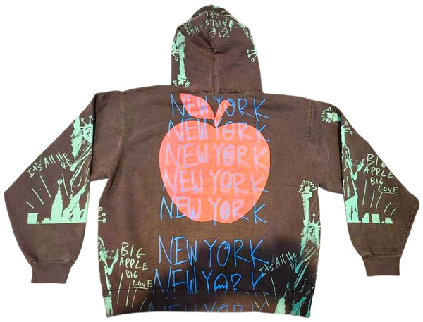 Big Apple Big Love 14oz Hoodie (Size Large)