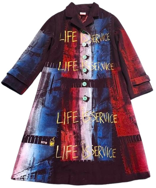 Life Is Service Custom Overcoat (Size Medium)