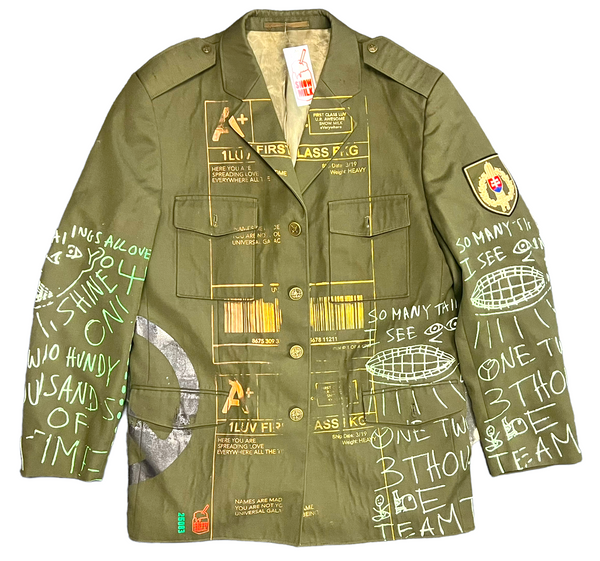Positive Shipping Label Army Jacket (Size XL)