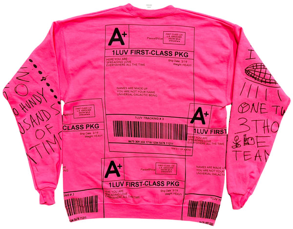 Positive Shipping Label Crewneck (Size Medium)